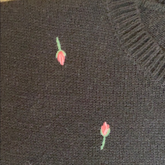 Sweet Vintage Rosebud Sweater Vest Cap Sleeve - Picture 3 of 6